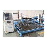 OEM Automatic Flame Intersection CNC Cutting Machine , Yellow / Blue Plasma Cutter For Steel Pipe