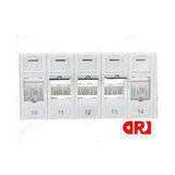 White Rj45 24 Port UTP Rack Mount Patch Panel , Cabling System Patch Panels