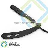 Stainless Steel Straight Razors Matte Black Color | Professional Barber
