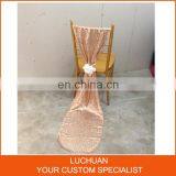 Custom Made Color Or Size Luxury Sequin Chair Cover Chair Sashes thumbnail-3