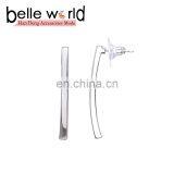 Wholesale Fashion Metal Women's Straight Wire Shape Earrings thumbnail-4