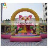 2016 Happy Kids Children Game Inflatable Fun City/big Cat Themed Inflatable Kids Playground