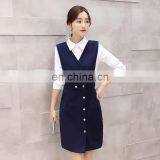 2015 Women New Sexy Fashion Wool Vest Dress , Wholesale Simple Lattice Fashion Dress thumbnail-3