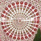 Queen Size Wall Hanging Mandala Tapestries Hippie Art Tapestry Beach Throw Blanket Hippie Peacock Wall Hanging Picnic Wholesale thumbnail-2