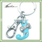 KEYCHAINS LETTERS J WITH CRYSTAL