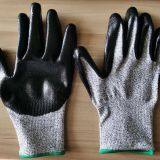 Anti Cut Level 5 13G HPPE Liner Nitrile Smooth Coated Cut Resistant Gloves With CE EN388 4544 thumbnail-4