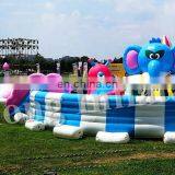 Factory Price Yellow Chicken Funny and crazy cheap amusement Inflatable park, Inflatable Playground