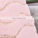 Luxury Warm Pink Sequin Faux Rabbit Fur Cushion With Shepa thumbnail-4
