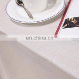 Promotion Custom Size Damask Jacquard Tablecloth White Banquet Restaurant Home Party Wedding Rectangular Church Table Cloth thumbnail-3