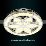 3 Color Change Modern LED Ceiling Light Crystal Round Flower Shape Ceiling Lamps thumbnail-4