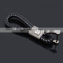 Car KeyChain Key Ring High-Grade Hand Woven Leather Key Case thumbnail-5