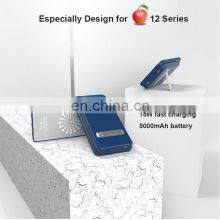 Gold Supplier Mini Ultrathin 15W 5000mah Battery Cellphone Powerbank Magnetic Safe Qi Wireless Power Bank Charger for Iphone thumbnail-2