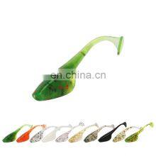 New 40mm/0.75g Size 20Pcs/Bag T-Tail Style Fishing Soft Baits Luminous Soft Lures thumbnail-1
