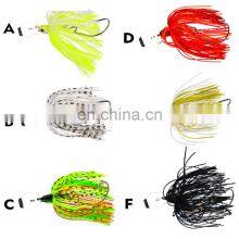 Amazon Hot Sale 12g 15g 20g Tassel Sequins Anti-hanging Bottom Lure Fishing Spinner With Rubber Skirts thumbnail-2