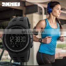 SKMEI 1250 Fashion Pedometer Sport Men's Watch 2019 Smart Watch China Plastic Men Silicone Resin Rubber Round Buckle PU Strap thumbnail-2