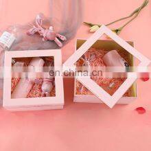 Flower Bouquet Gift Box Window Opening Package Flower Arrangement Flower Box thumbnail-3