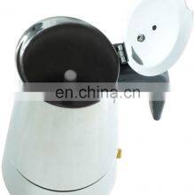 CHINA FACTORY 6 Cup Coffee Maker Stovetop Espresso Coffee Maker Moka Coffee Pot Stainless Steel thumbnail-4