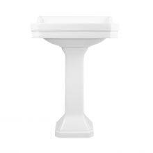 CUPC Bathroom 30 Inches 77cm Rectangle Ceramic Pedestal Sink With Backsplash thumbnail-5