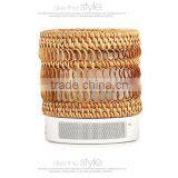 2016 New Design Vietnamese Rattan Weaving Portable Originality Bluetooth Speaker With Colorful Led Light thumbnail-4