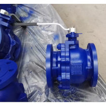 DIN 3357 Q41F PN16 Double Flange Cast Iron GG25/GGG40 Carbon Steel Ductile Iron Soft Seal Ball Valve thumbnail-6