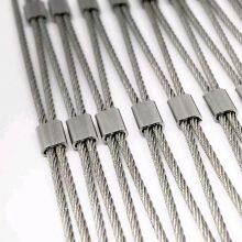 304 Stainless Steel Rope Mesh 4x4 Inch Plain Weave for Architectural Facades thumbnail-1