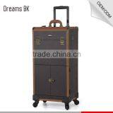 New Premium Acrylic Makeup Organizer Cosmetic Makeup Trolley Case With Mirror thumbnail-2