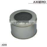 New Style Round Tin Metal Watch Box With Clear PVC Windows thumbnail-2