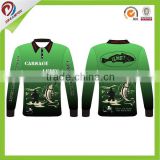 quick dry mesh fabric sublimation wholesale fishing jersey design