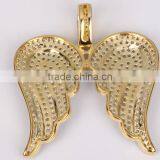 925 Sterling Silver Necklace Cz Angel Wing Religious Pendant Necklace thumbnail-6