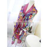 Colorful Tassels Printed Women Lady Daily Holiday Travelling Pashmina Shawl thumbnail-3