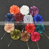 New Arrivals Handmade Fabric Lapel Flower Men Brooch Boutonniere