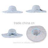 Fashion Stripped Handmade Wholesale Sun Summer Straw Caps thumbnail-3