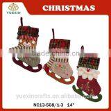 2015 New Christmas Embroidery Stocking With Sled