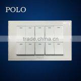 Hot Sale New Designer Wholesale 10 Gang 1 Way Wall Light Electrical Power On/off Switch Price