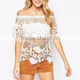 Big Floral Water Soluble Lady Camisole Designs Dress Apparel Suppliers thumbnail-1