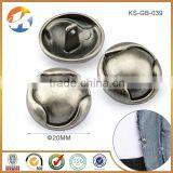 Alloy Accessories Black Nickel Sewing Button For Coat