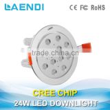 Patent rotatable led downlight 12x3W