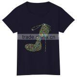 High Heels Short Sleeves Cotton Color Story Girls Tshirt thumbnail-2