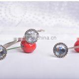 2015 Hot Sale PEVA Dot Prnting Shower Curtain Set for Bathroom , Best Price Shower Curtain Hooks thumbnail-4