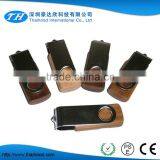 Wooden Swivel Design Usb Drives,64gb 128gb Wood Case Pendrives Usb 2.0 thumbnail-1