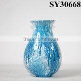 Glazed Vase for Home Decoration Blue Small Flower Vase Wholesale thumbnail-1