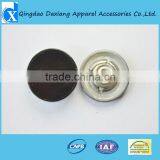 Black Denim Metal Shank Buttons For Jeans