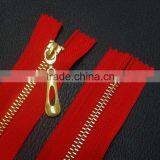 8#,3#,5# Close End Metal Auto Lock Zipper Brass Teeth Zipper for Clothing thumbnail-3