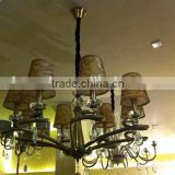 white crystal candle pendant lamp for home or hotel