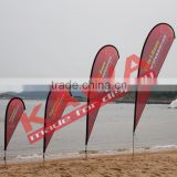 Flying banner advertising display for outdoor promotion