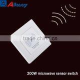 2016 New Design 200W Wall Motion Sensor Switch for LED Light Witn Day Light Sensor Switch