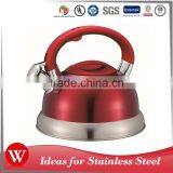 Hot Sale Pour Over Whistling Kettle Stainless Steel Tea Water Kettle With Coating thumbnail-2