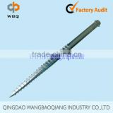 Galvanized ground screw pole anchor for the street lamp