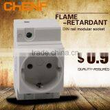 Hight Quality Chenf New Design 16A 110V/220V Din Rail Socket thumbnail-1