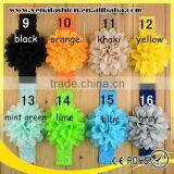 Lace Elastics Chiffon Flower Baby Hair Colorful Head Bands thumbnail-5